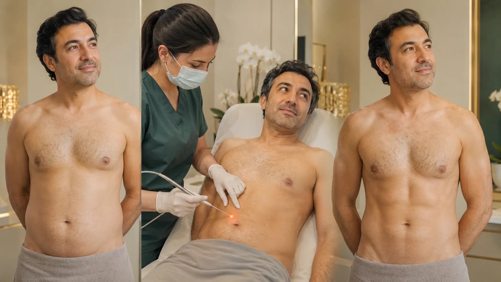 Body Endolift being planned on a marked treatment area