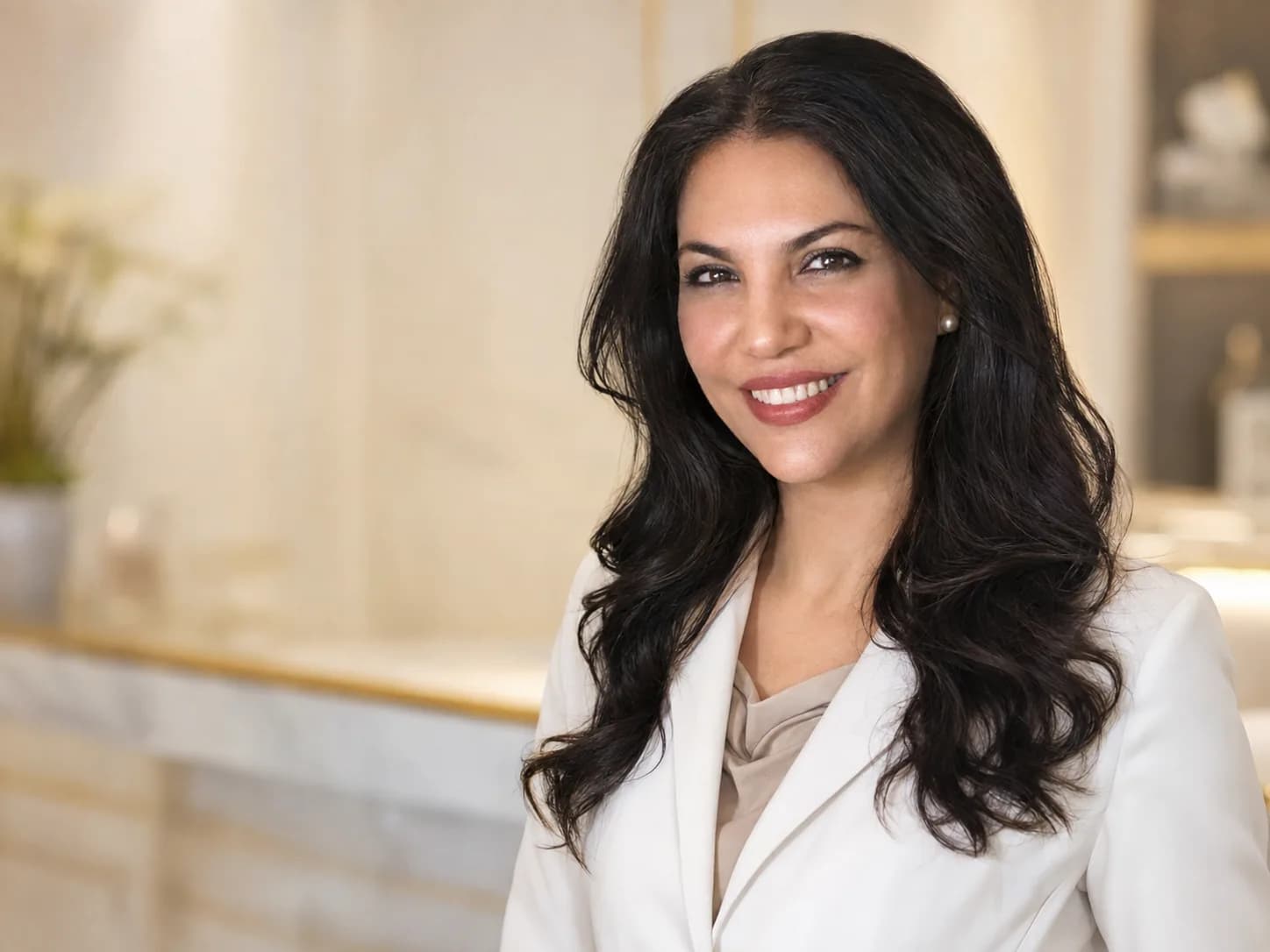 Portrait of Dr Marjan Khalili, aesthetic physician
