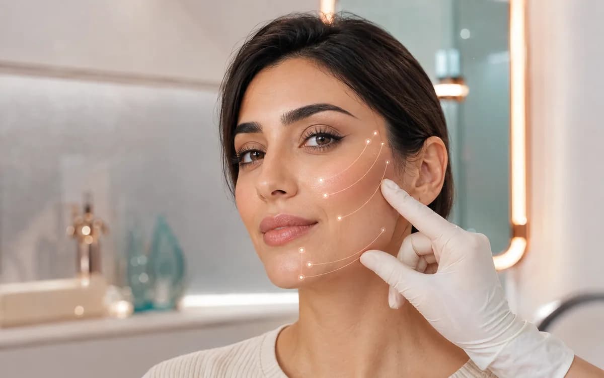 طراحی نقاط تزریق فیلر صورت برای نتیجه‌ای طبیعی و متناسب